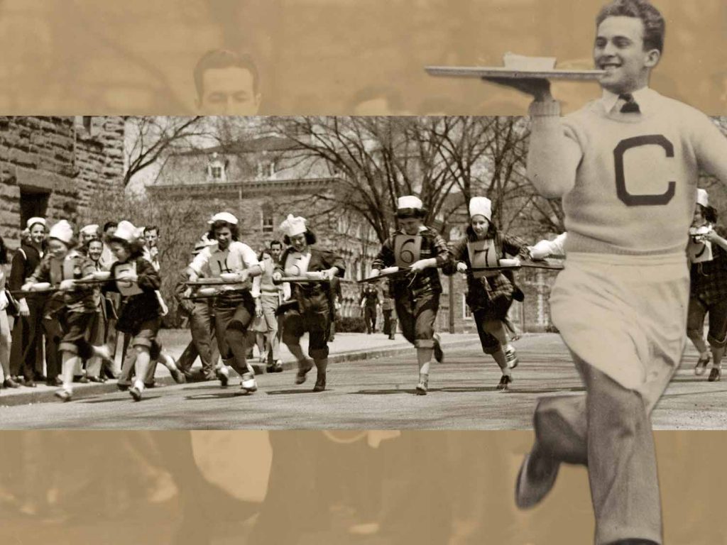historical image of tray running at SHA