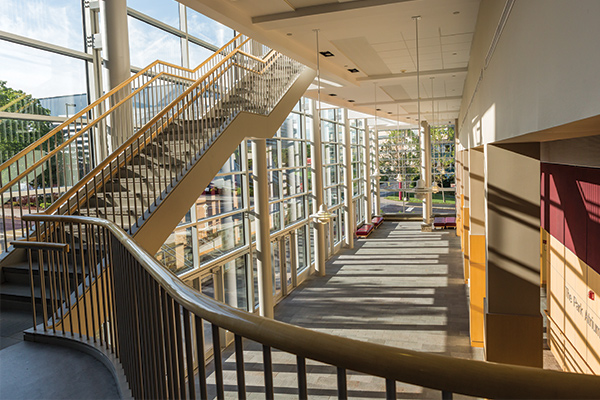 View from the stairs within the Tobert A. and Jan M. Beck Center