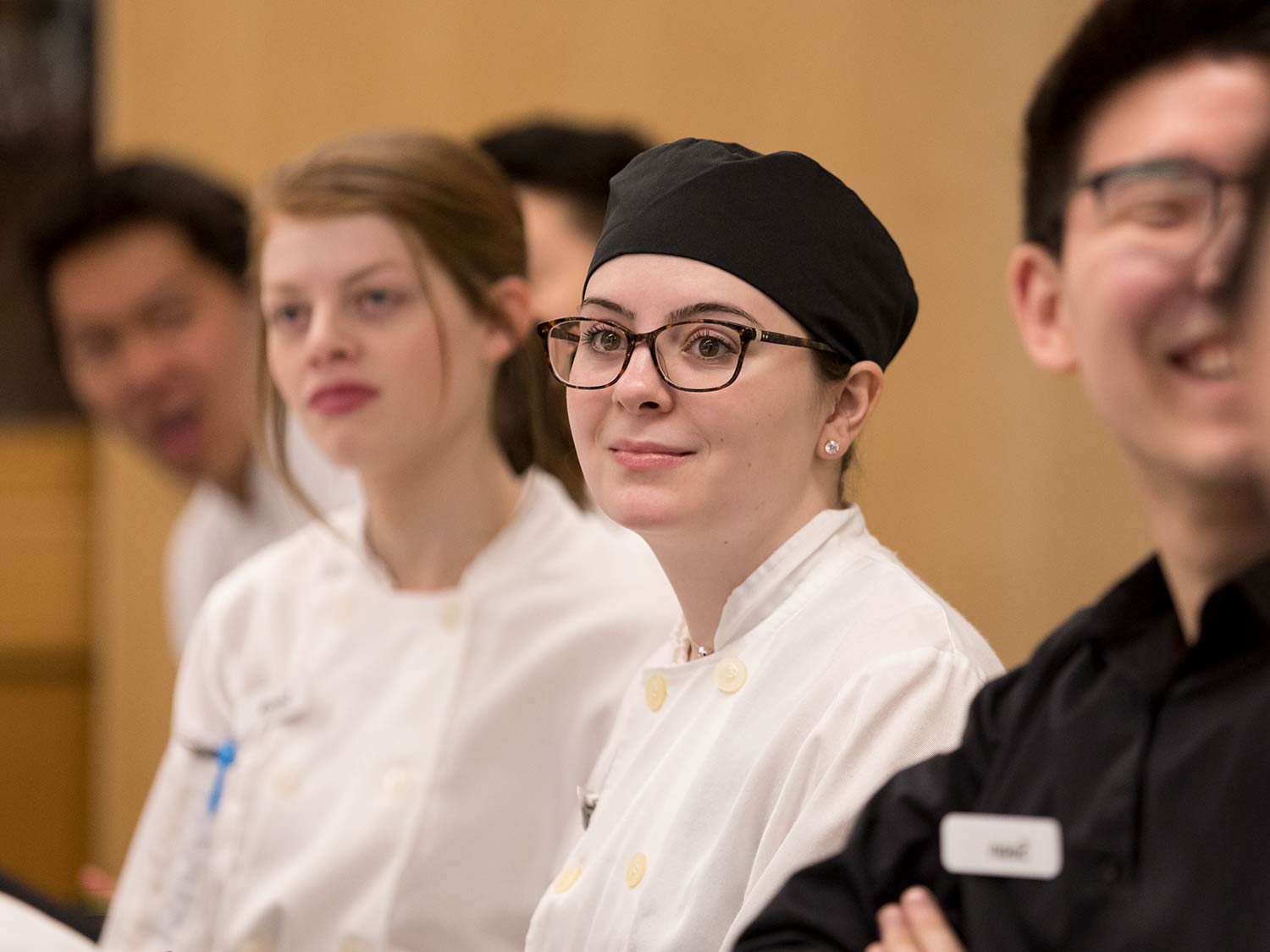 Female student in chef uniform